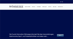 Desktop Screenshot of moehnesee.de